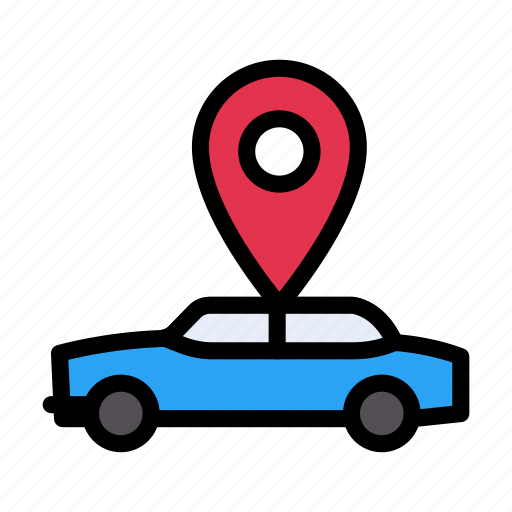 Cab, location, map, pinpoint, taxi icon - Download on Iconfinder