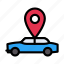 cab, location, map, pinpoint, taxi 