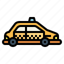 taxi, car, cab, vehicle, transportation
