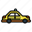 taxi, car, cab, vehicle, transportation 
