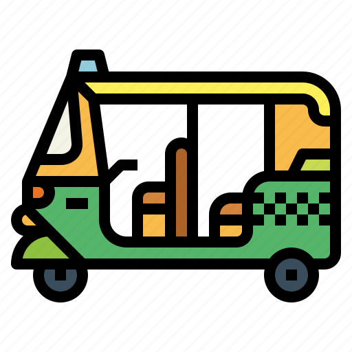 Taxi, rickshaw, motobike, cab, car icon - Download on Iconfinder