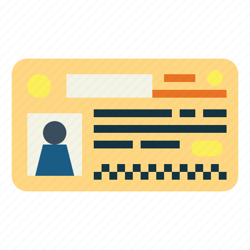Driver, license, card, identification, id icon - Download on Iconfinder