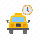 busy taxi, traffic, rush hour, peak hours, no rider, no service, car, offline