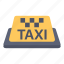 board, cab, sign, taxi 