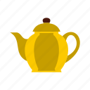 brown, drink, pot, pottery, tea, teapot, utensil 