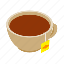 beverage, cup, drink, hot, isometric, mug, tea