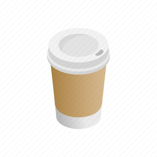 Cafe, coffee, cup, disposable, drink, isometric, paper icon - Download on Iconfinder