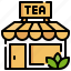 tea, shop, store, building, commerce, city 