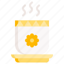 jusmine, tea, mug, cup, hot, drink, flower