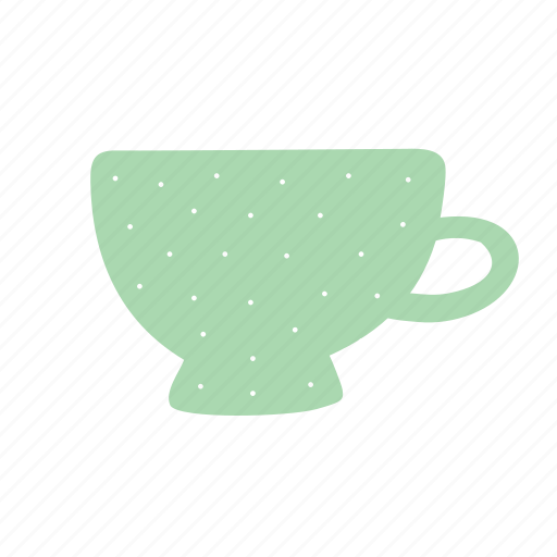 Cup, dot, drink, green, hot, mug, tea icon - Download on Iconfinder