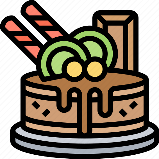 Cake, chocolate, dessert, baked, party icon - Download on Iconfinder