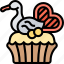 cupcake, cake, pastry, dessert, food 