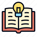 knowledge, book, knowledge base, open book, idea, learning, bulb, study, reading
