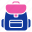 backpack, bag, school, school bag 