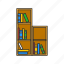 book shelve, books, library, room, school, school library, shelves 