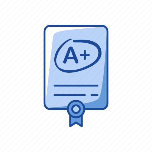 A plus, educational, grade, score, teacher supply, test card, test result icon - Download on Iconfinder