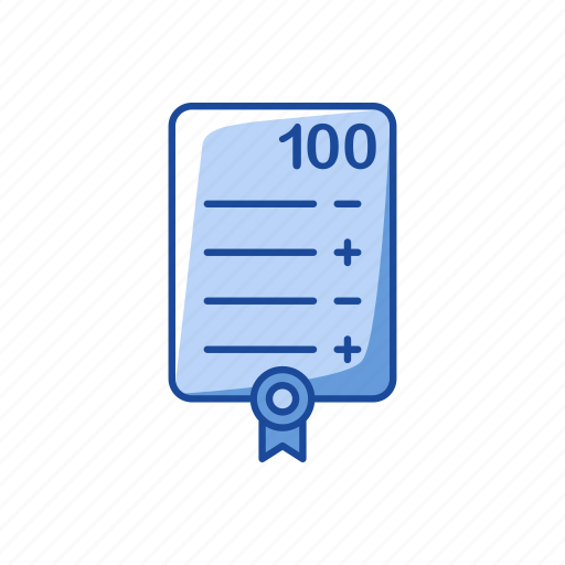 Card, education, grade, report card, score, test result icon - Download on Iconfinder