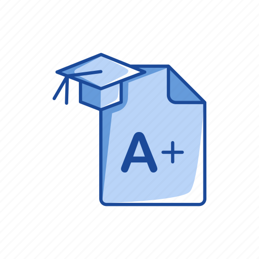 A plus, card, grade, passed, teacher supply, test grade, test result icon - Download on Iconfinder