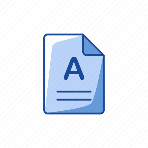 A, card, educational supply, grade, report card, teacher supply, test result icon - Download on Iconfinder