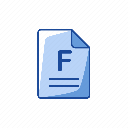 Card, f, failed, grade, report card, teacher supply, test result icon - Download on Iconfinder