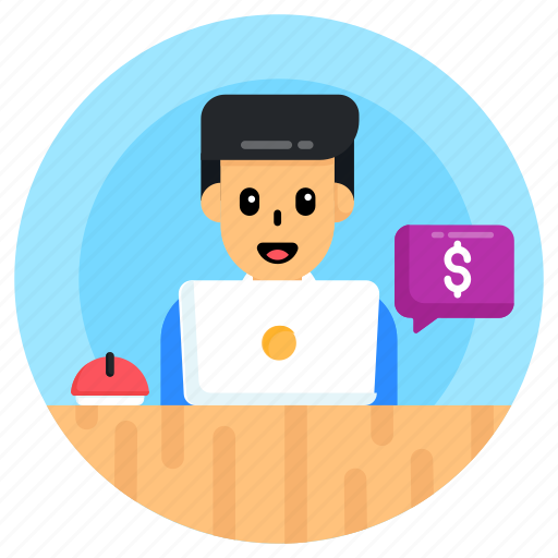 Financial chat, business chat, online chat, corporate chat, financial discussion icon - Download on Iconfinder