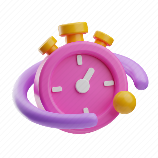 Stopwatch, watch, chronometer, deadline, smartwatch, time, timer 3D illustration - Download on Iconfinder