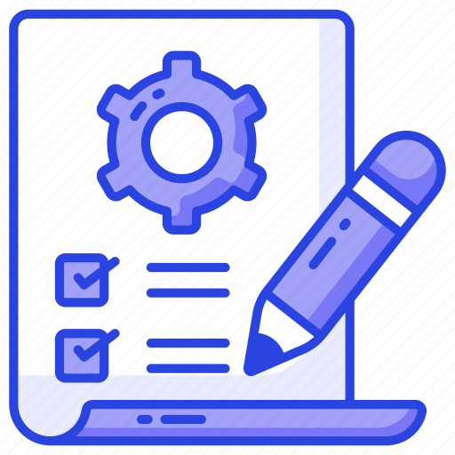 Work, planning, technical, configuration, document, checklist, agenda icon - Download on Iconfinder