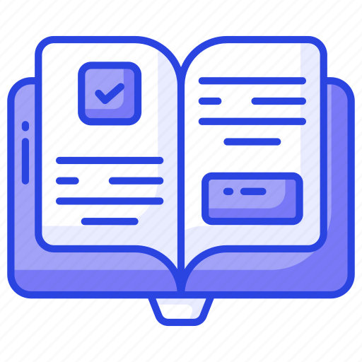 Employee, handbook, information, instruction, guidebook, rule, book icon - Download on Iconfinder