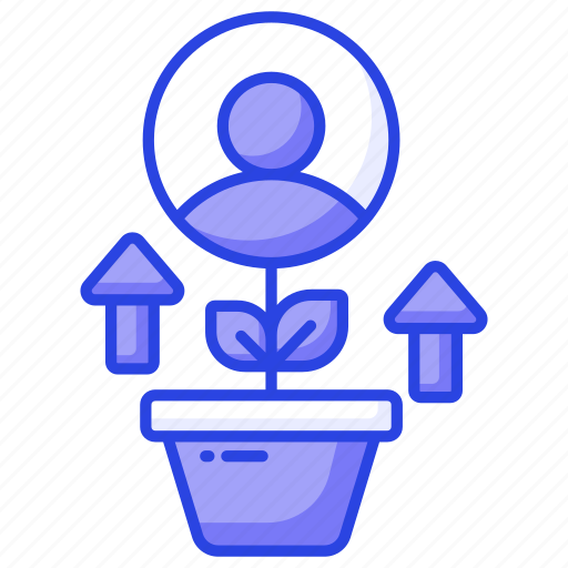 Employee, growth, progress, performance, career, person, user icon - Download on Iconfinder
