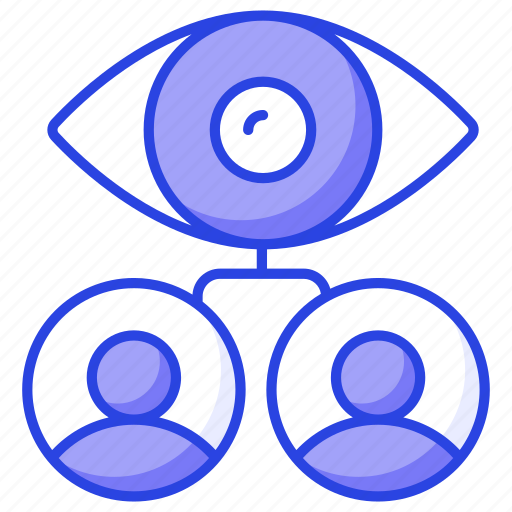 Employees, monitoring, user, focus, eye, view, persons icon - Download on Iconfinder