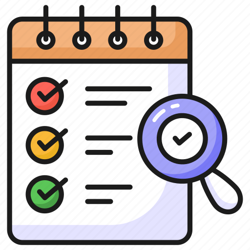 Checklist, verification, task, list, verified, notepad, documentation icon - Download on Iconfinder