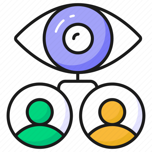 Employees, monitoring, user, focus, eye, view, persons icon - Download on Iconfinder
