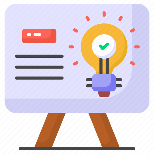 Creative, presentation, board, idea, innovation, innovative, thinking icon - Download on Iconfinder