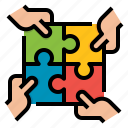 business, partnership, puzzle, solution, teamwork
