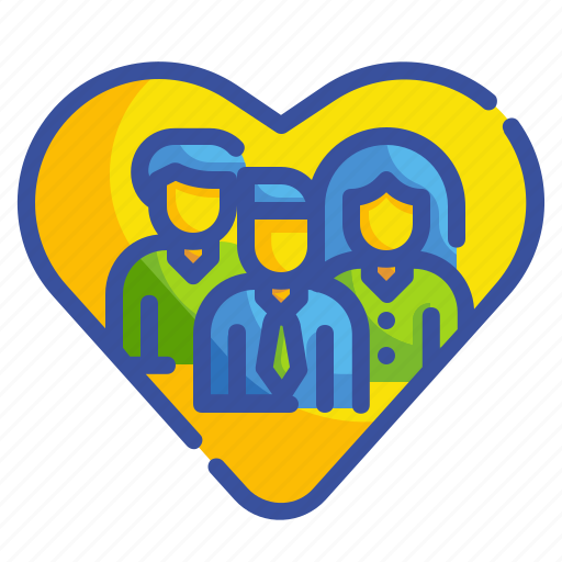 Association, group, heart, love, network, organization, teamwork icon - Download on Iconfinder