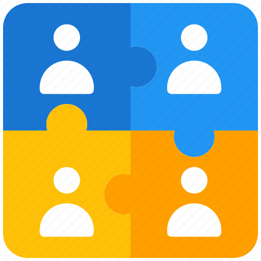 Team, work, teamwork, group, jigsaw, puzzle, corporate icon - Download on Iconfinder