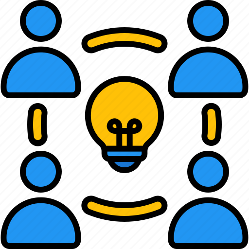 Brainstorm, team, work, teamwork, group, creative, idea icon - Download on Iconfinder