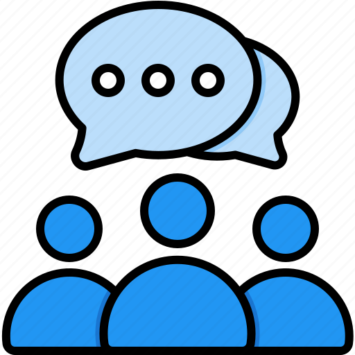 Chat, team, work, teamwork, group, discussion, meeting icon - Download on Iconfinder