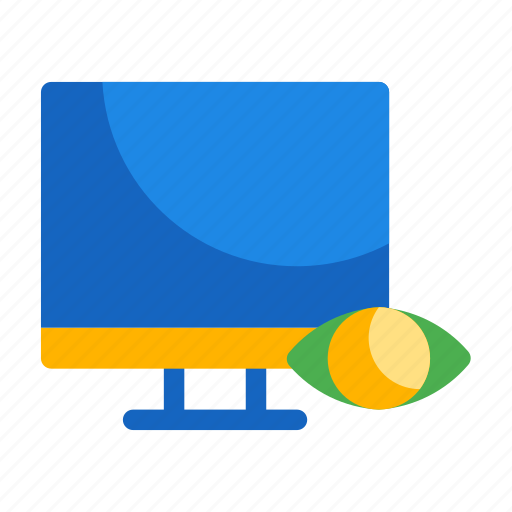 Eye, monitor, monitoring, organization icon, teamwork icon, view icon - Download on Iconfinder