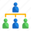 hierarchy, organization icon, structure, teamwork icon, user 