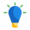 idea, inspiration, light, organization icon, teamwork icon