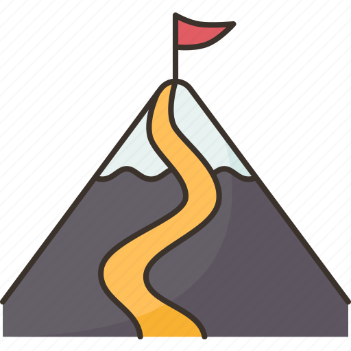 Pathway, motivation, challenge, achievement, success icon - Download on Iconfinder