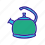 boiling, gas, kettle, large, teapot, tool, utensil 