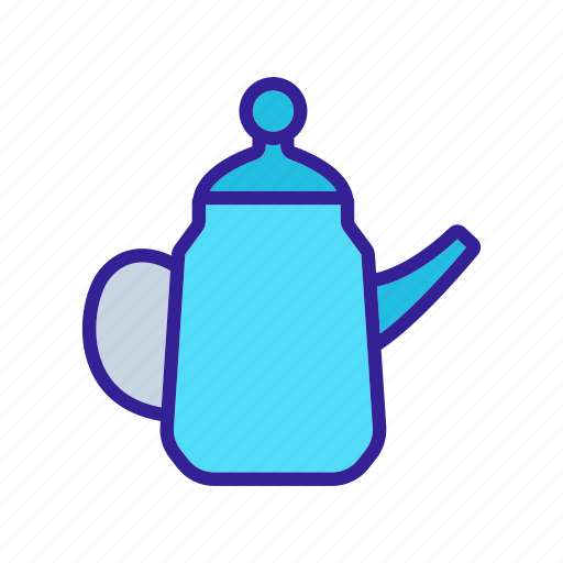 Boiling, dishes, liquids, porcelain, teapot, tool, utensil icon - Download on Iconfinder