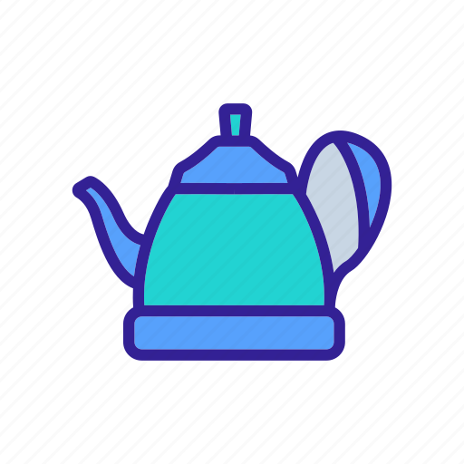 Boiling, ceramic, coffee, household, kettle, teapot, tool icon - Download on Iconfinder