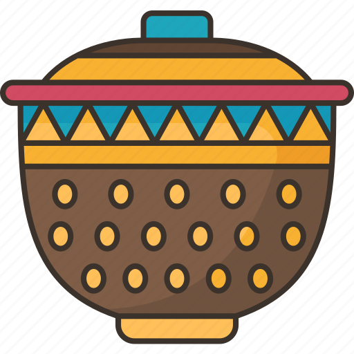 Pot, bowl, thai, traditional, ceramic icon - Download on Iconfinder