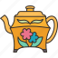 teapot, beverage, vintage, dishware, kitchen 
