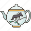 teapot, creature, arts, design, tableware 