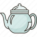 teapot, glass, tea, brewing, dishware