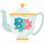 teapot, butterfly, design, vintage, decoration 